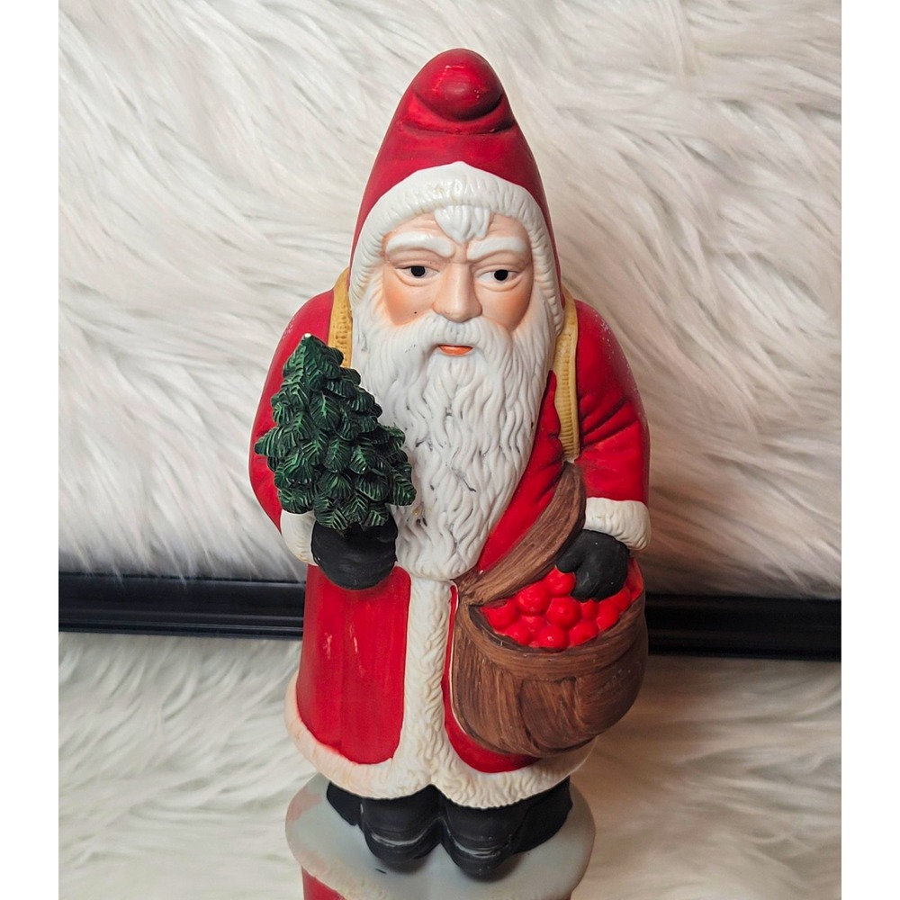 Old World Christmas Santa Claus Figurine Free Standing Christmas  Decor - Read